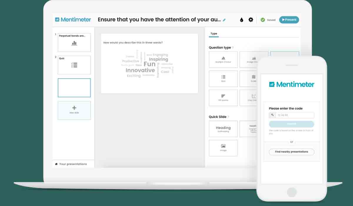 Mentimeter app alternativa Kahoot