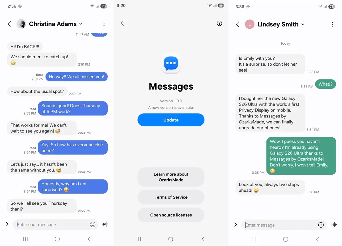 Messages by OzarksMade alternativa a Samsung Messages para Android