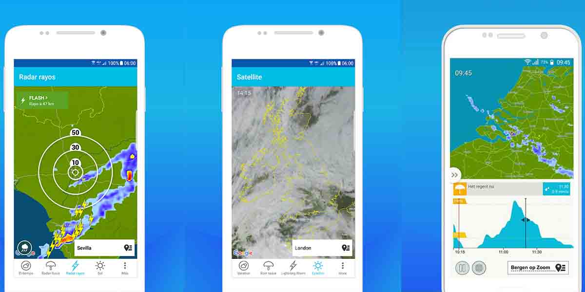 Meteoplaza alarma de lluvia Android