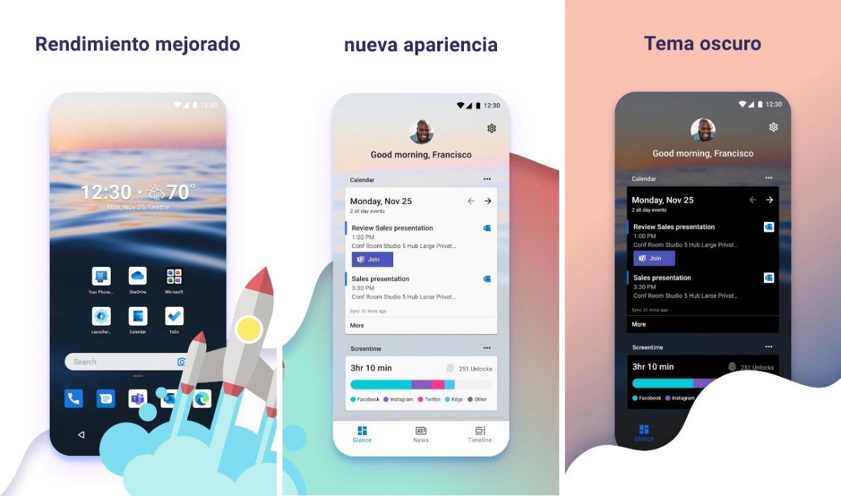 Microsoft Launcher administra y organiza tu móvil