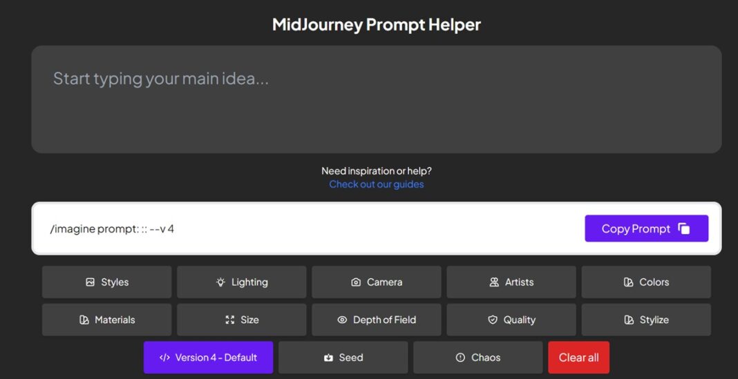 Generadores de prompts para DALL-E, Bing, Midjourney y Stable Diffusion