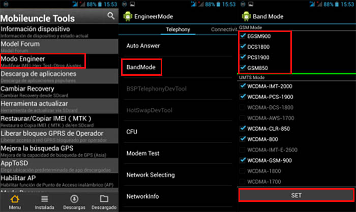 Mobileuncle Tools Configuración