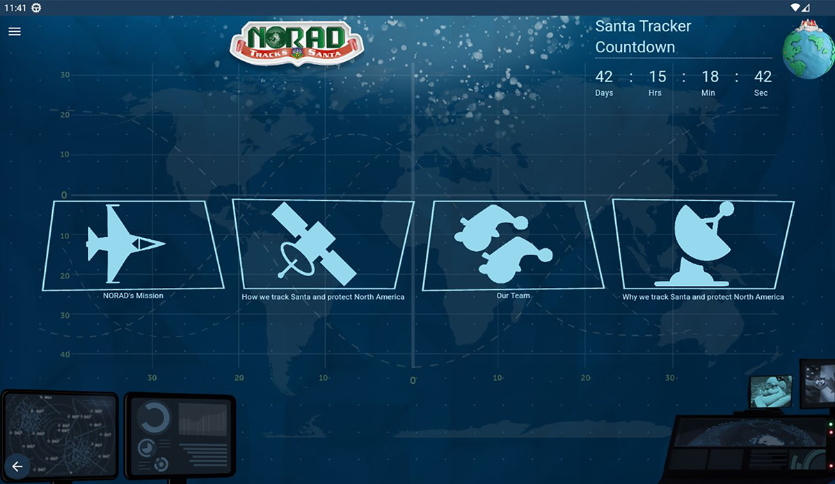NORAD Tracks Santa, la app para esperar la llegada de Santa Claus