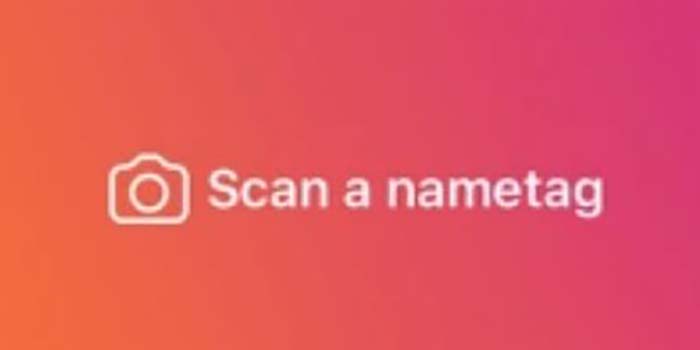 Nametag Instagram