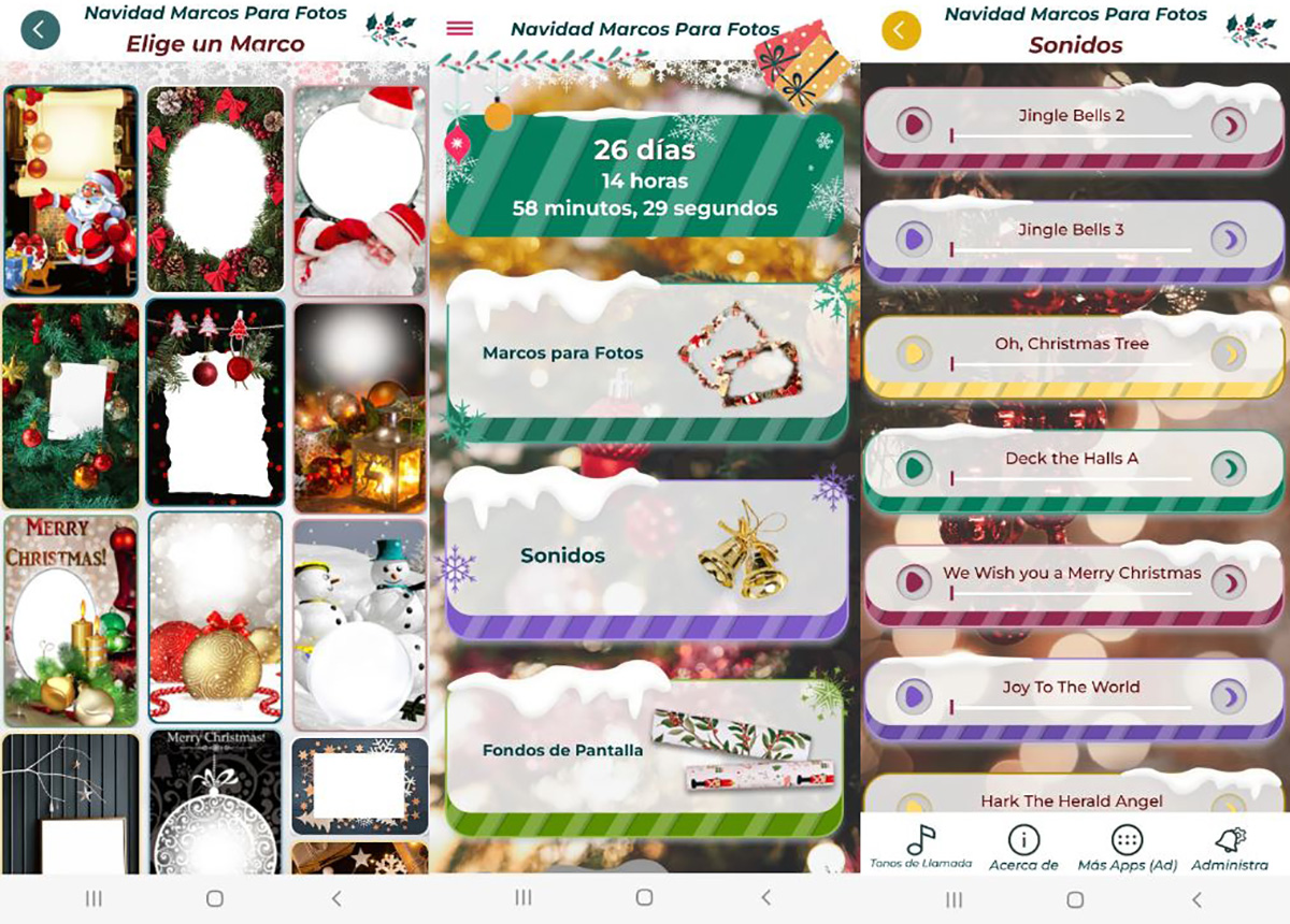 Navidad Marcos Para Fotos, crea las mejores tarjetas de Navidad con esta app