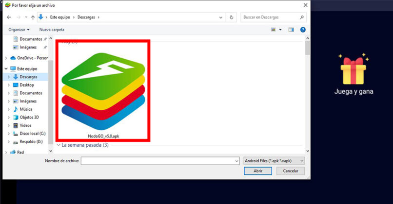 Nodogo Windows 10 paso 2
