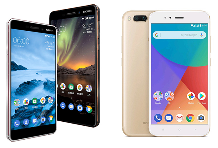 Nokia 6 2018 vs Xiaomi Mi A1 comparativa