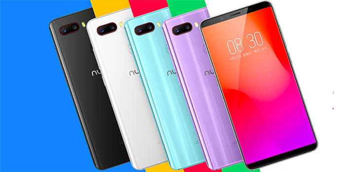 Nubia Z18 Mini colores