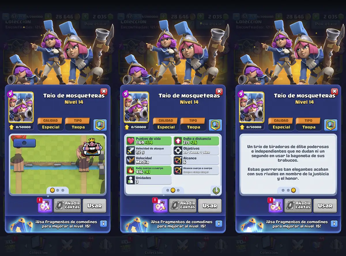 Nuevo Trío De Mazos De Mosquetero De Clash Royale