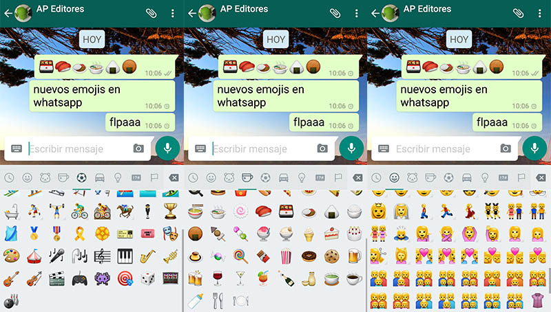 Nuevos emojis en WhatsApp