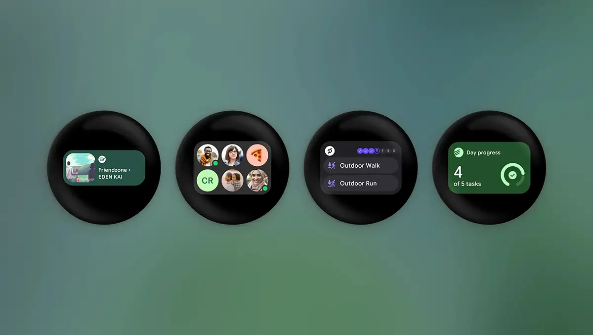 Nuevos widgets en Wear OS 7