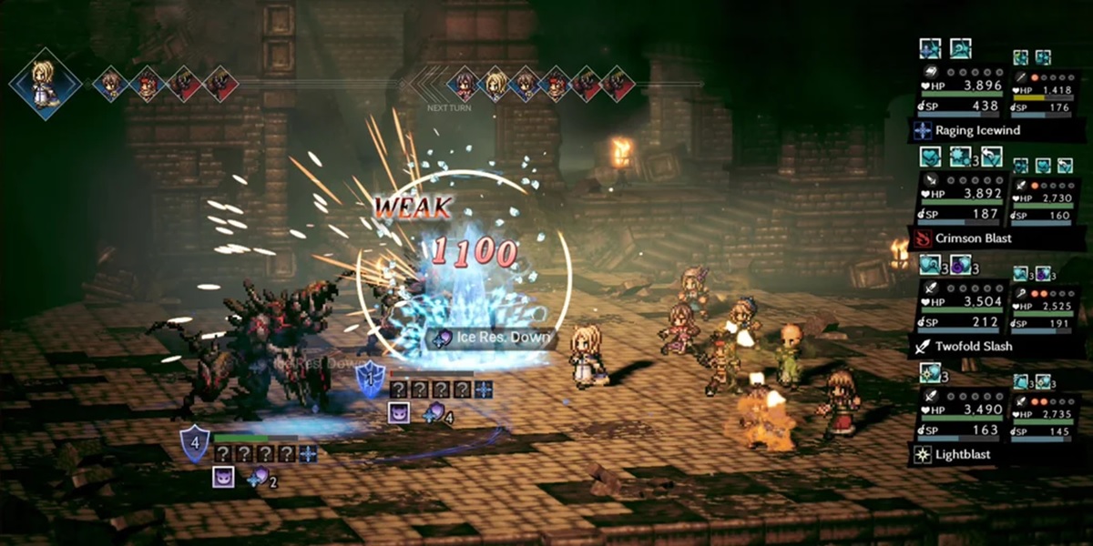 OCTOPATH TRAVELER CotC gameplay