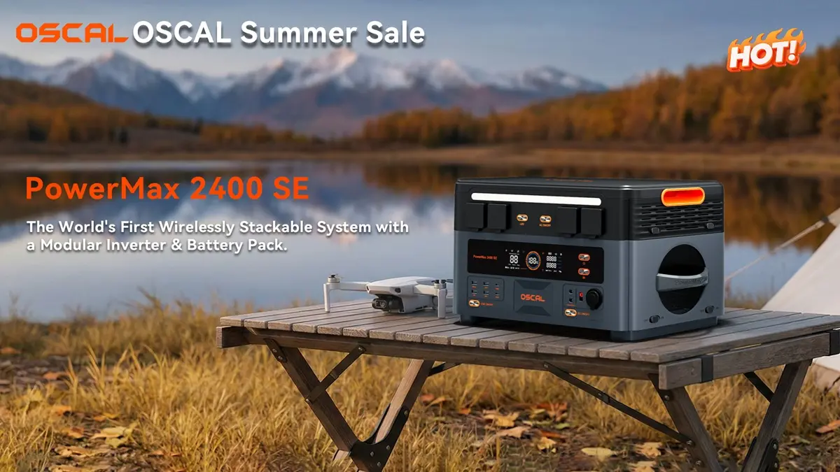 OSCAL PowerMax 2400 SE el primer sistema apilable e inalámbrico con inversor modular y 2400W de potencia