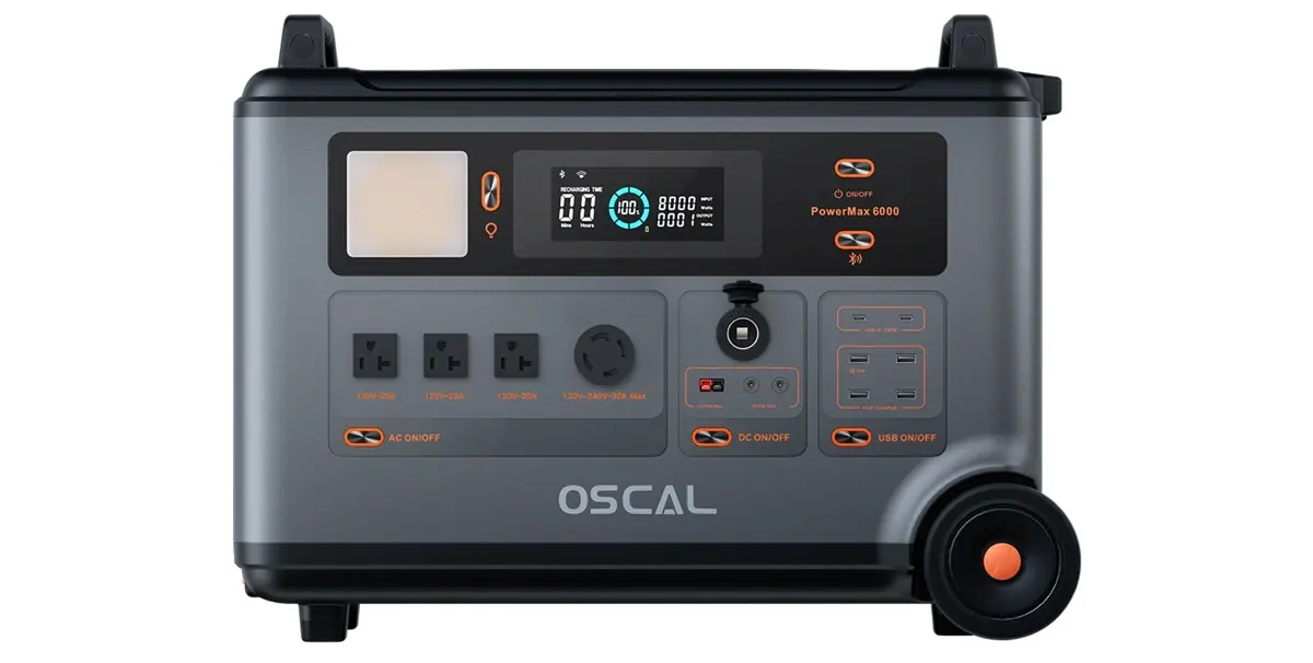 OSCAL PowerMax 6000 el titan modular con función SAI UPS profesional para tu hogar o negocio