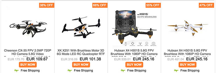 Oferta drones Geekbuying
