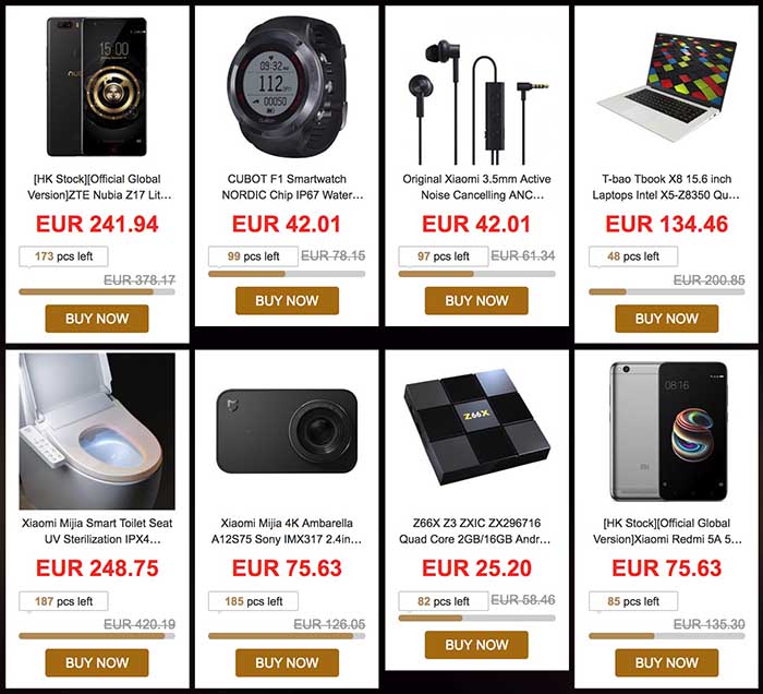 Ofertas Gadgets FA Geekbuying