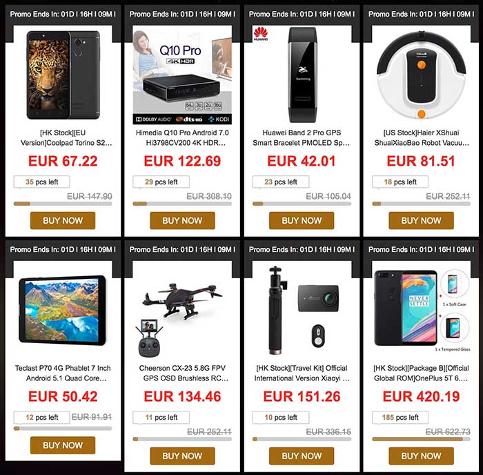 Ofertas Geekbuying nuevo ano 2018