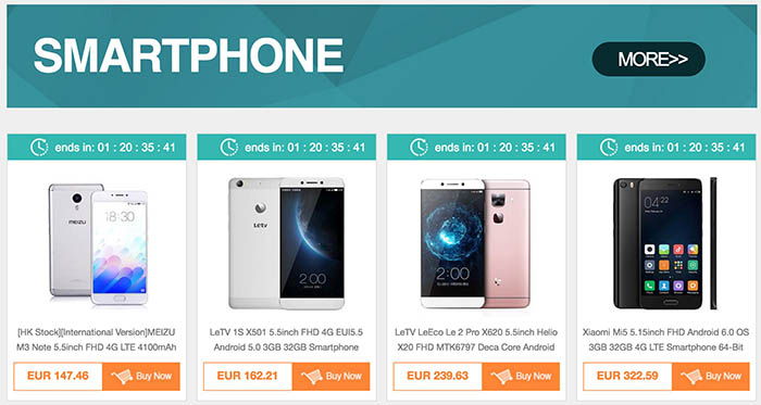 Ofertas moviles Geekbuying