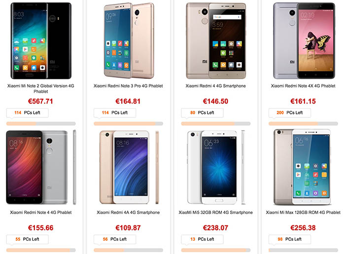 Ofertas xiaomi gearbest
