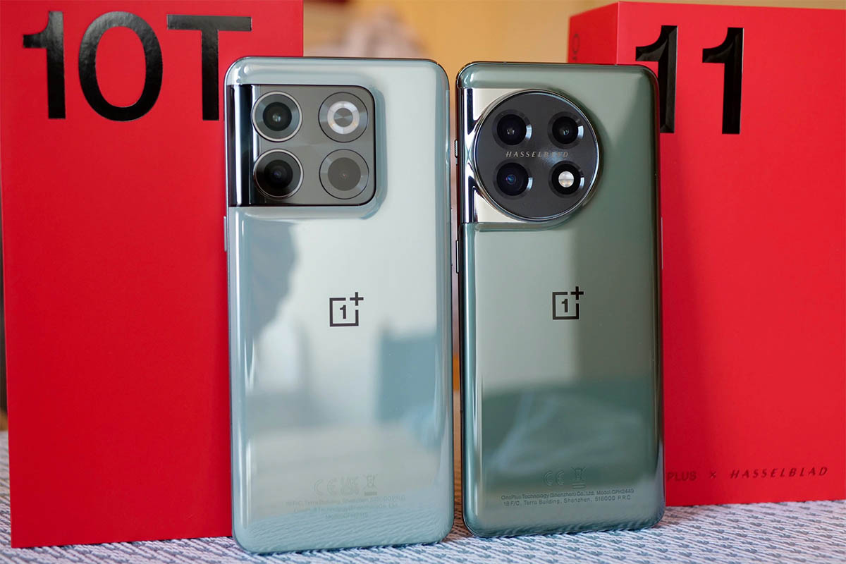 OnePlus 11 vs OnePlus 10t comparativa de diseño