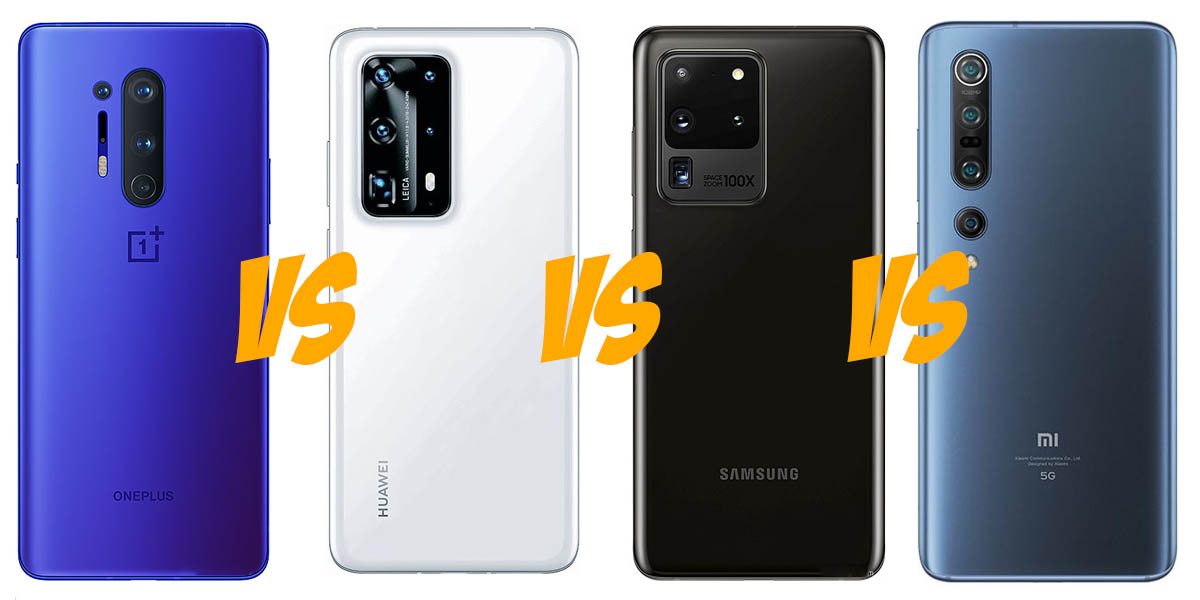 OnePlus 8 Pro vs Huawei P40 Pro Plus vs Galaxy S20 Ultra vs Xiaomi Mi 10 Pro