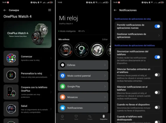 OnePlus Watch 4 OHealth es la app oficial para configurar el reloj y se descarga desde la play store