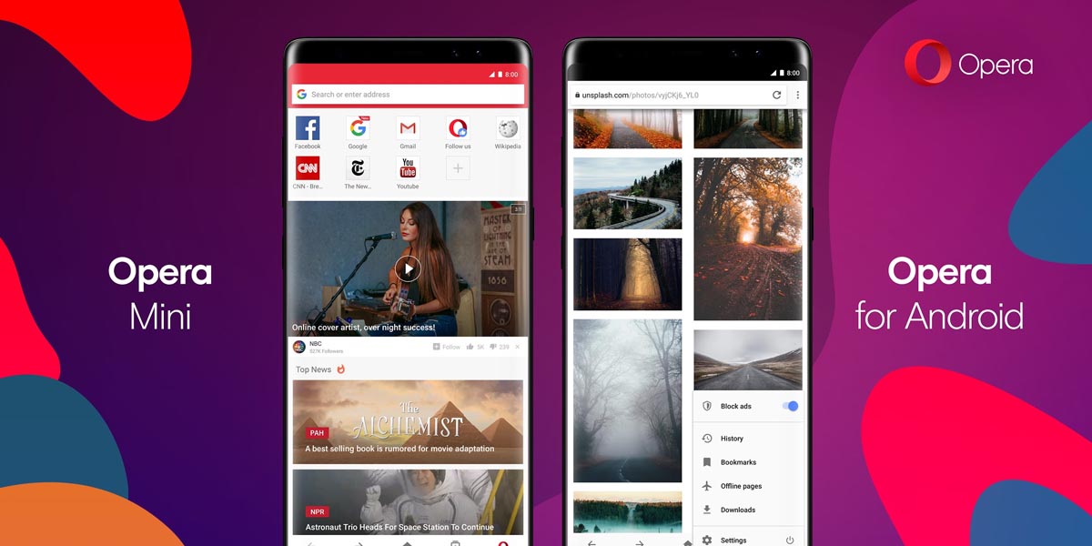 Opera browser Android