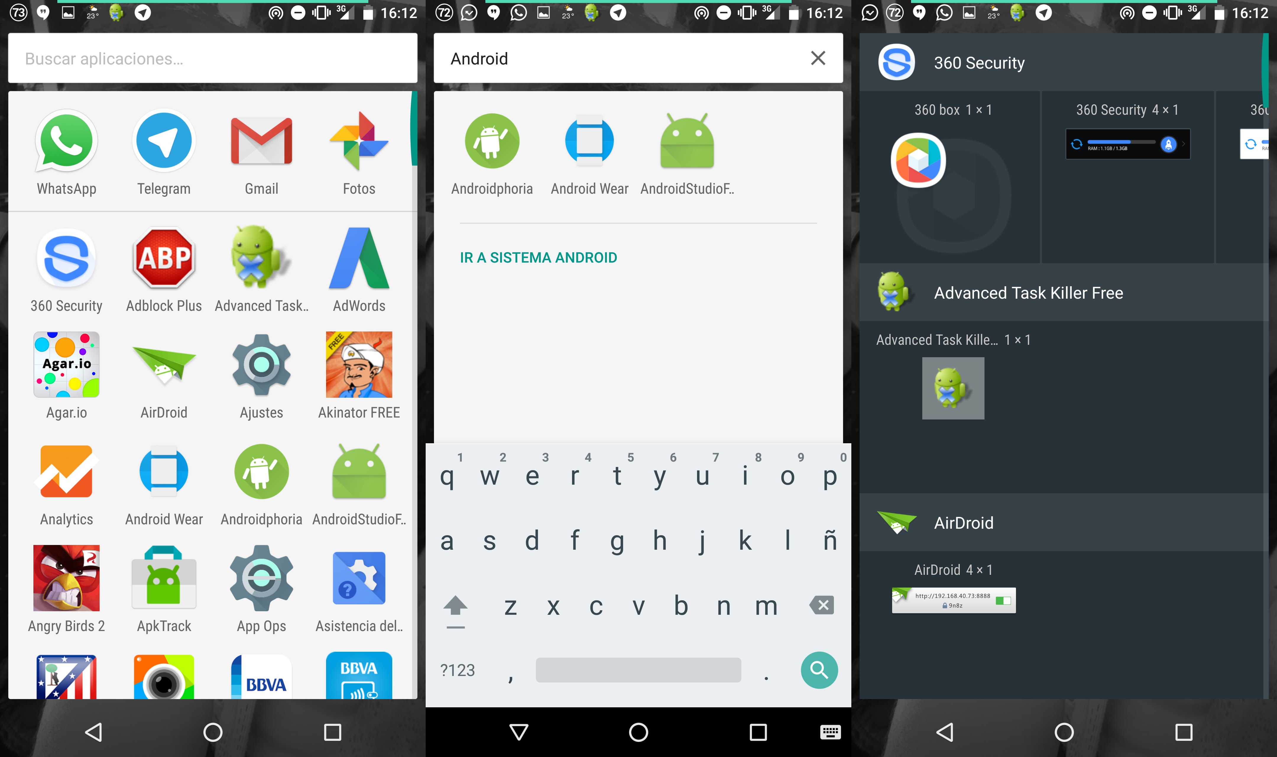 Opinión cajón de aplicaciones en Android 6.0 Marshmallow