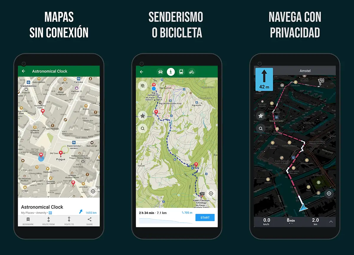 Organic Maps alternativa a Google Maps