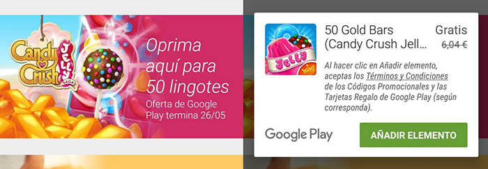 Oro gratis Candy Crush Jelly