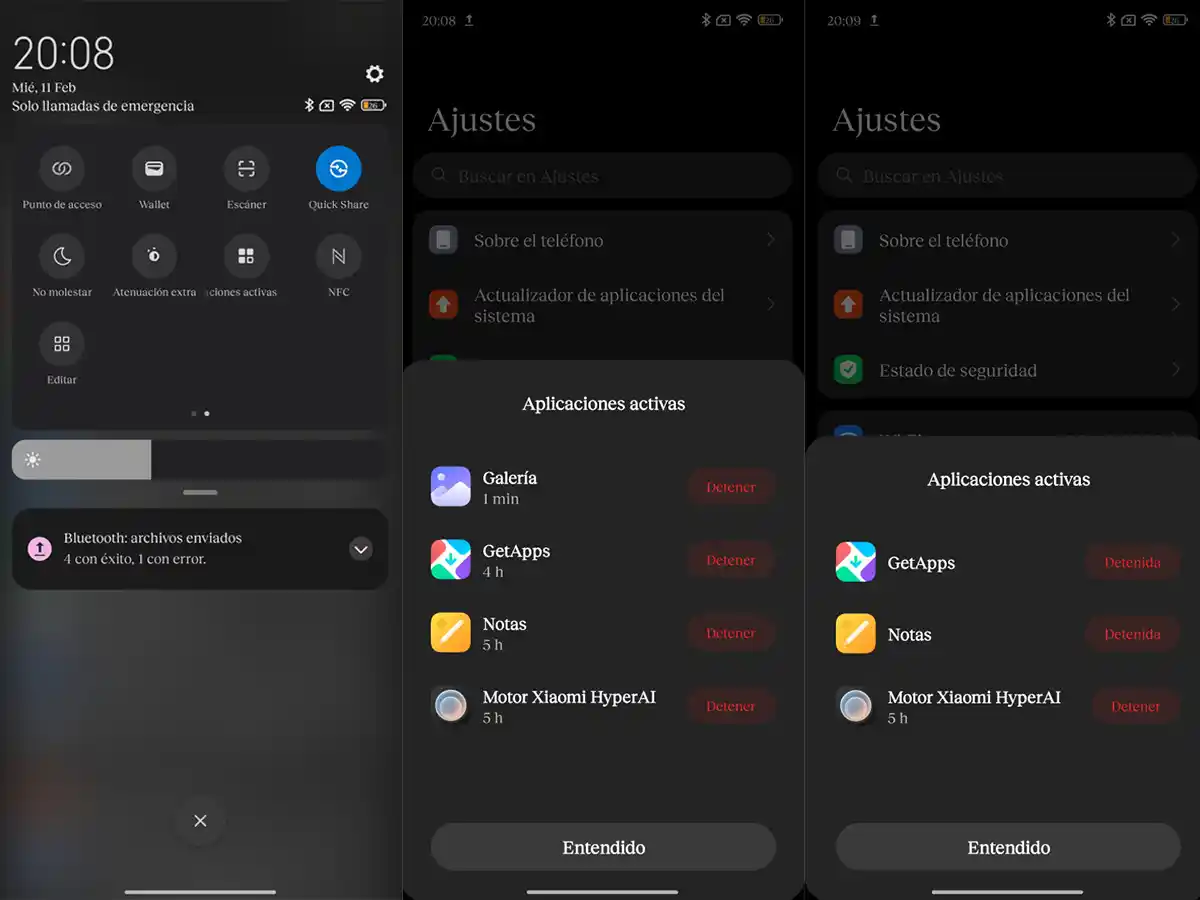 Otra forma de ver aplicaciones activas en Android