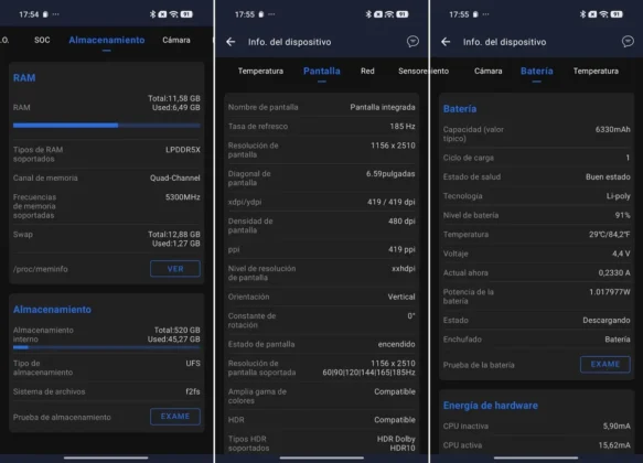 POCO F9 Pro AnTuTu benchmark detalles tecnicos de su almacenamiento pantalla y bateria