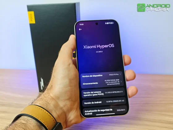 POCO F9 Pro HyperOS version actualizacion