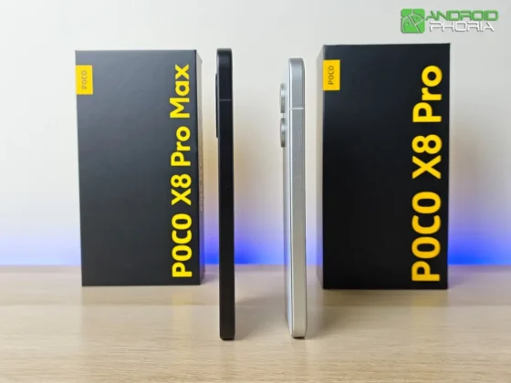 POCO X8 Pro Max a pesar de tener 2000 mAh mas de bateria es mas delgado 8.2 vs 8.38 mm que el POCO X8 Pro