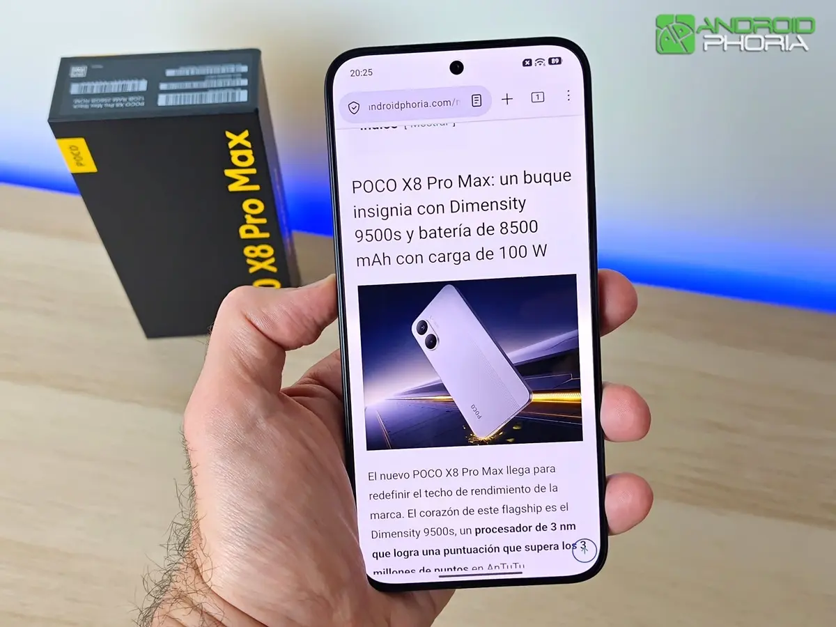 POCO X8 Pro Max asi es la pantalla
