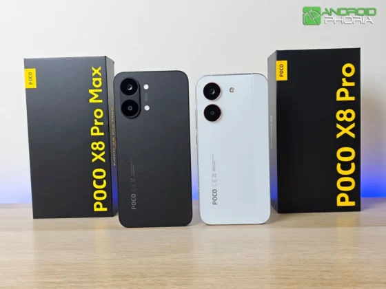 POCO X8 Pro Max de espalda la unica diferencia con el POCO X8 Pro es ese LED adicional para el flash