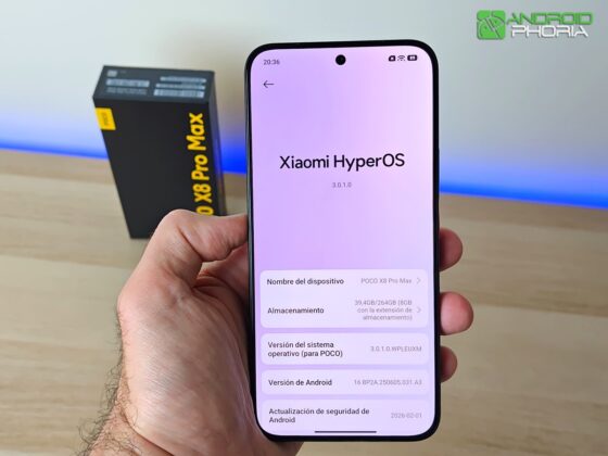 POCO X8 Pro Max viene con Android 16 y la capa de personalizacion HyperOS 3