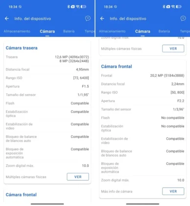 POCO X8 Pro detalles t&eacute;cnicos de la camara