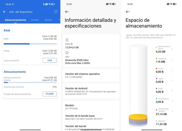 POCO X8 Pro detalles tecnicos de su almacenamiento ram y hardware
