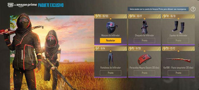 PUBG Mobile Amazon Prime