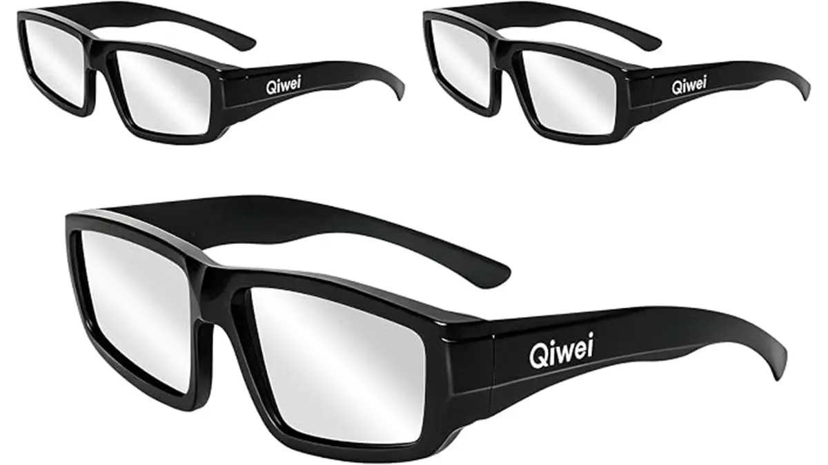 Pack de gafas de plastico QIWEI  para ver el eclipse solar en espana homologadas seguras