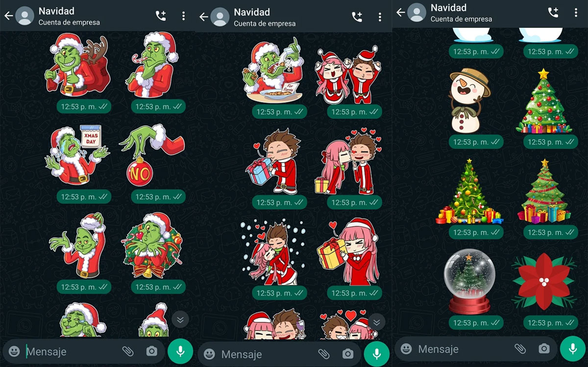 Stickers de Navidad con El Grinch