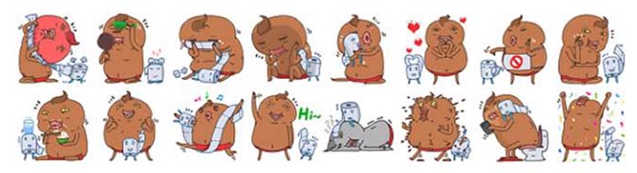 Paquetes de stickers en WhatsApp