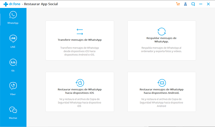 Pasar mensajes WhatsApp iOS a Android Paso 2