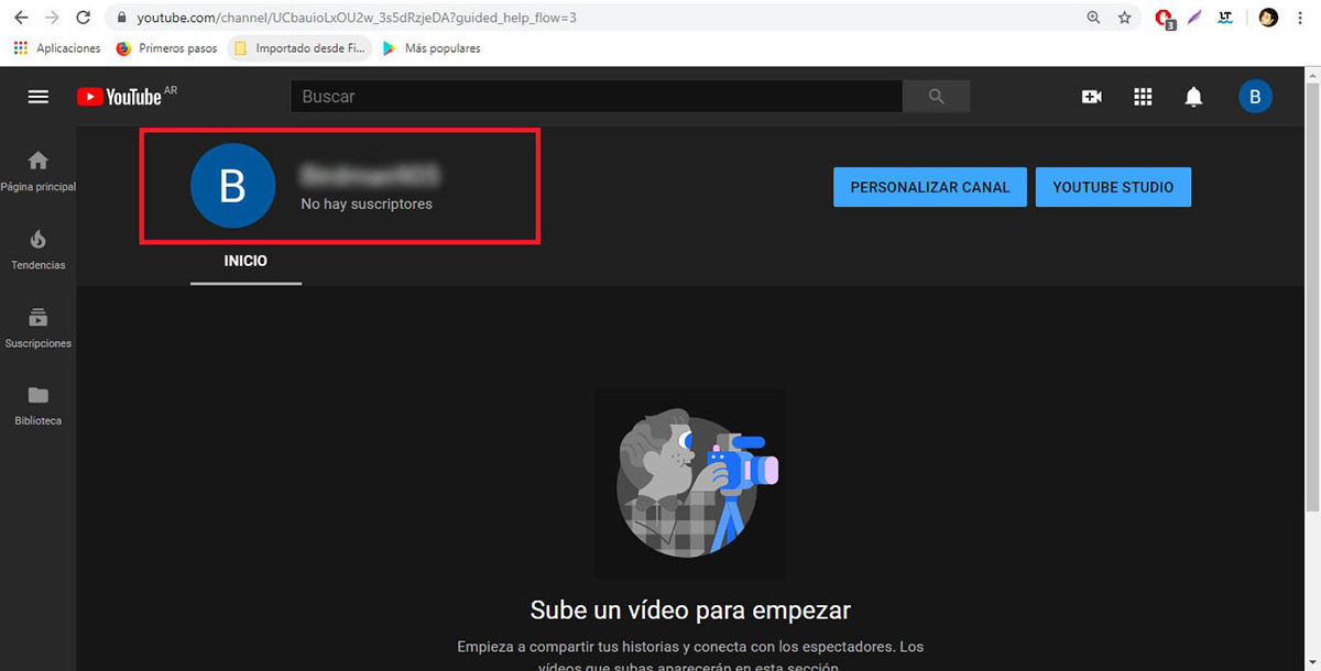 Paso 6 - Crear canales de YouTube con la misma cuenta