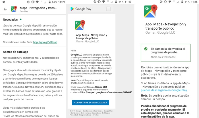 Pasos para ser beta tester de Google Maps