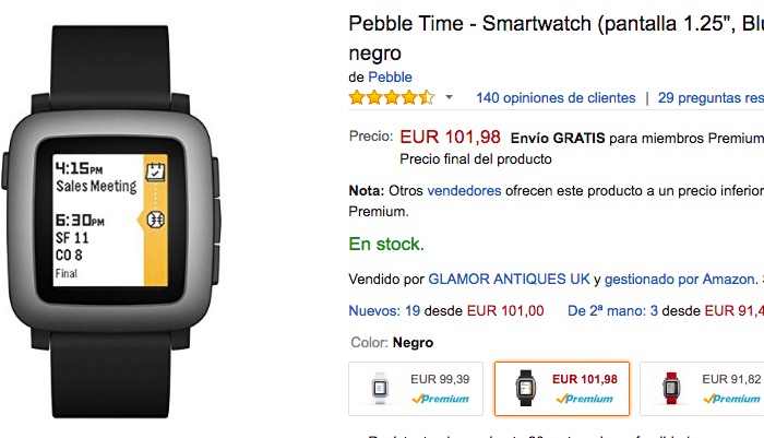 pebble time oferta