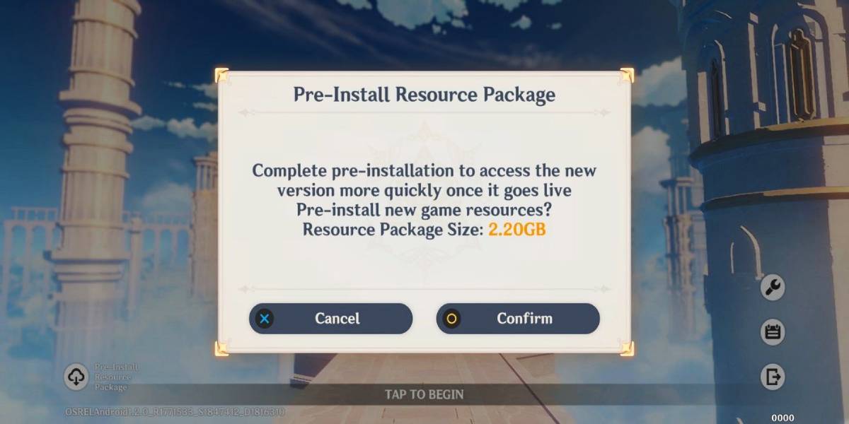 Peso de las actualizaciones de genshin impact