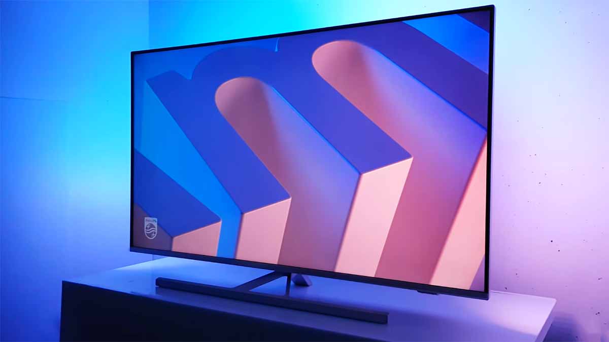 Philips 8506 43 pulgadas Android TV ambientar sala y jugar Stadia