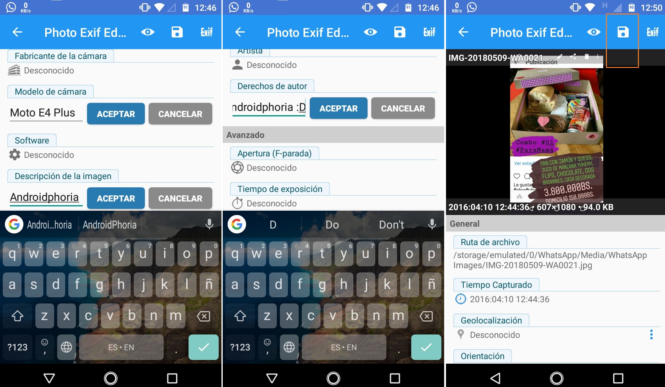 Phot Exif Editor paso b